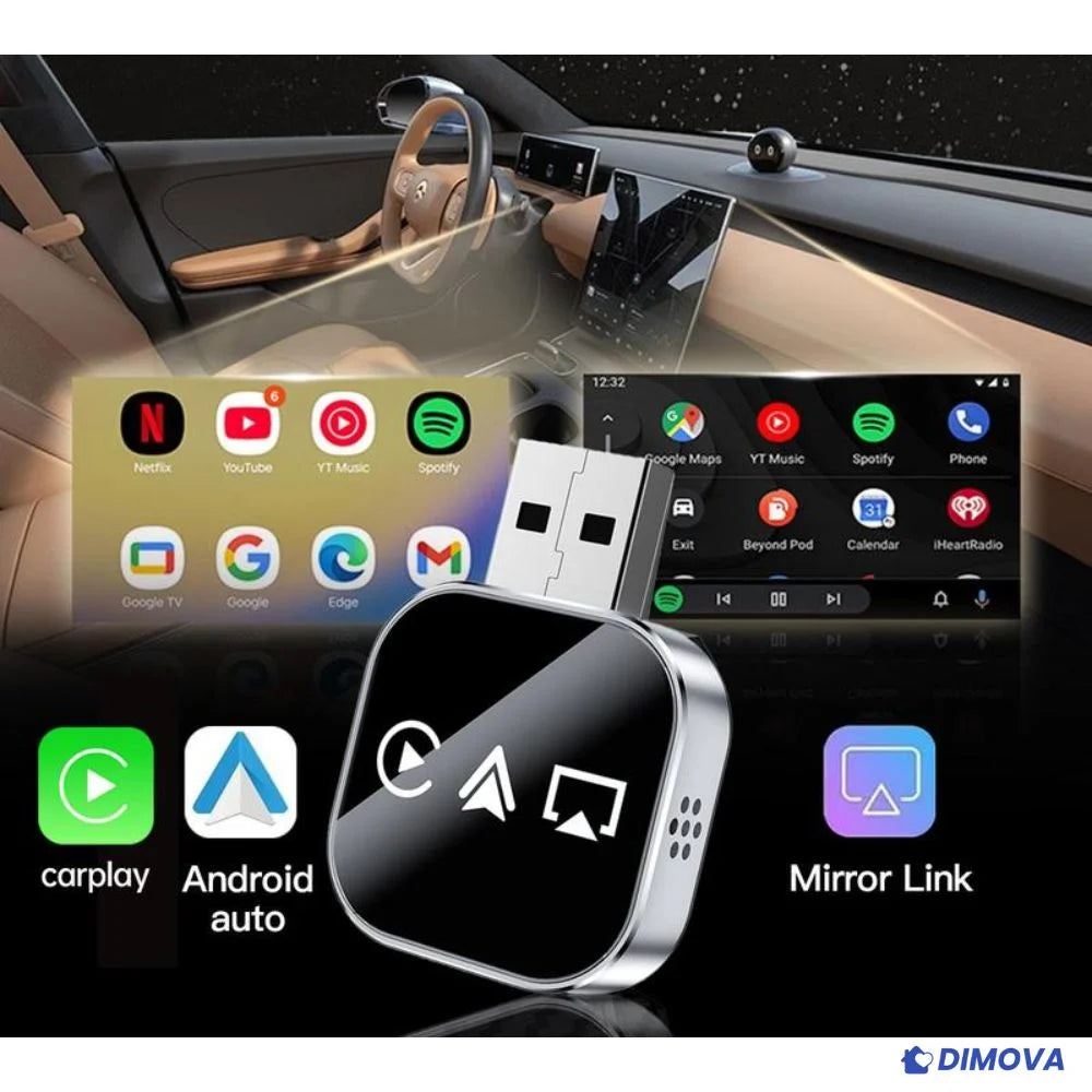 Adattatore CarPlay wireless 3-in-1